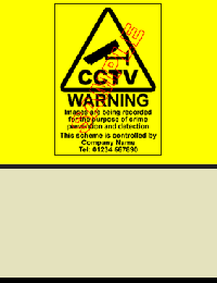 CCTV sign samples