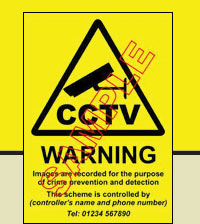 CCTV Warning Sign Sample