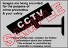 CCTV Warning Sign Sample